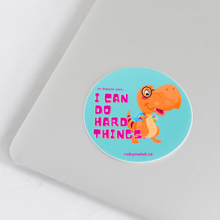 Load image into Gallery viewer, Dr. Robyne with I can do hard things sticker, kids sticker
